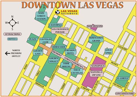 downtown las vegas restaurants map.